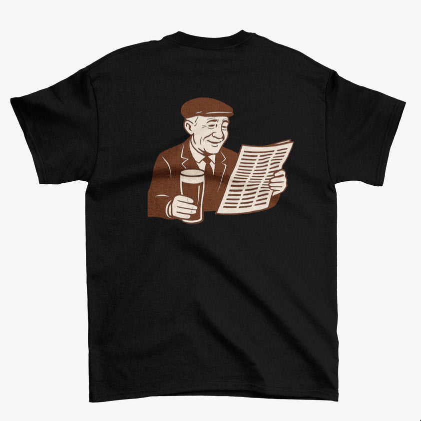 Black Relaxed Fit Old boys T-Shirt