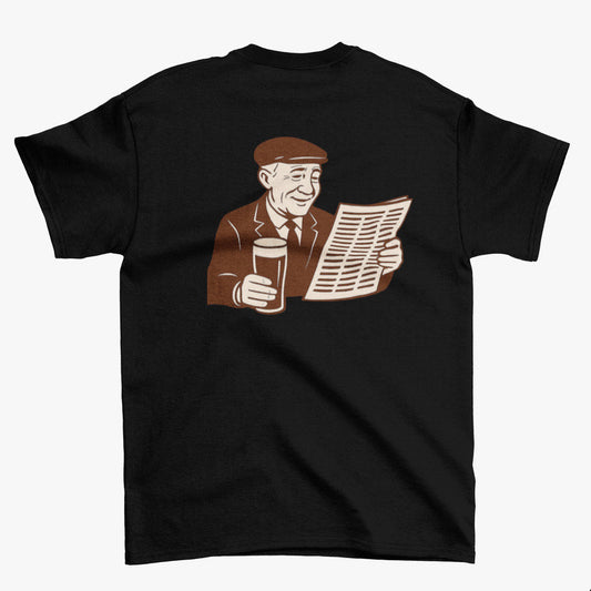 Black Relaxed Fit Old boys T-Shirt