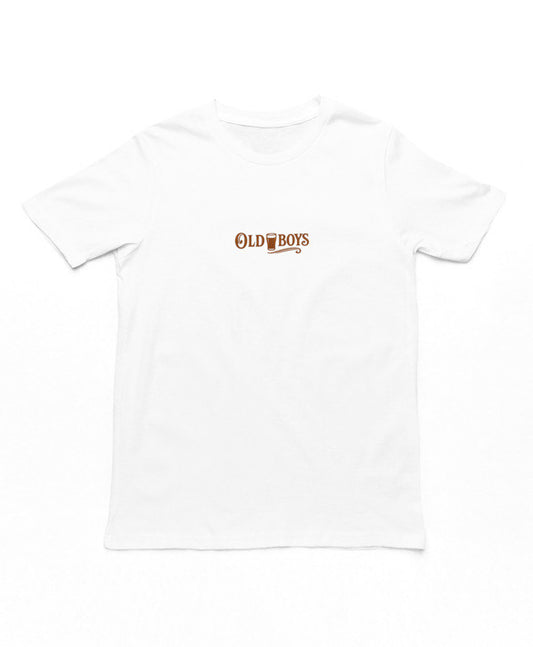 White Relaxed Fit Old boys T-Shirt